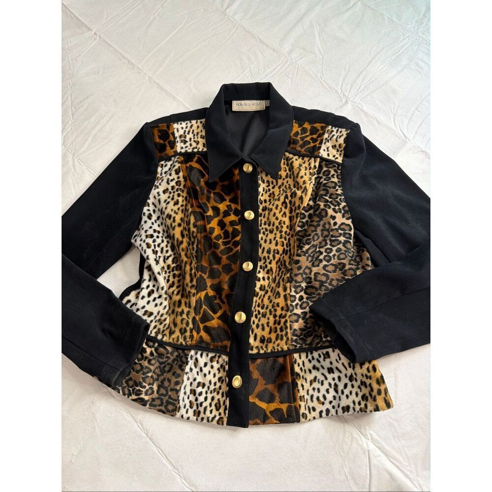 Howard Wolf Women’s Vintage 80s Leopard Jacket Size 14